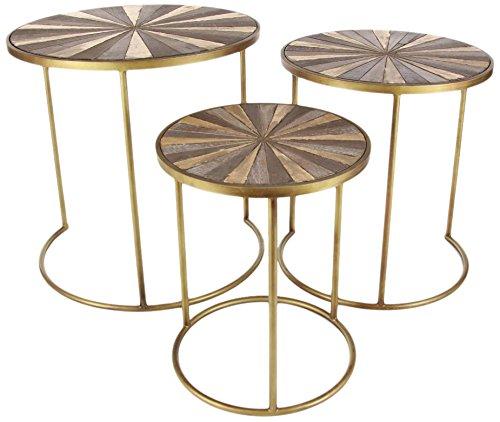 Algopix Similar Product 19 - Benzara Cute Orotund Metal Set of 3