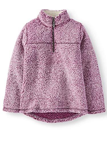 Algopix Similar Product 12 - Wonder Nation Girls Quarter Zip Sherpa
