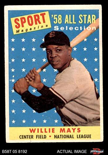 Algopix Similar Product 2 - 1958 Topps  486 AllStar Willie Mays
