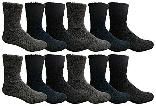 Algopix Similar Product 5 - Yacht  Smith Mens Fuzzy Socks Soft
