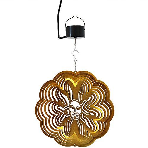 Algopix Similar Product 14 - Sunnydaze Reflective 3D Gold Sun