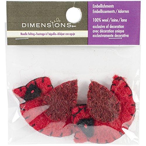 Algopix Similar Product 4 - Dimensions Feltworks Cardinals, Set of 2