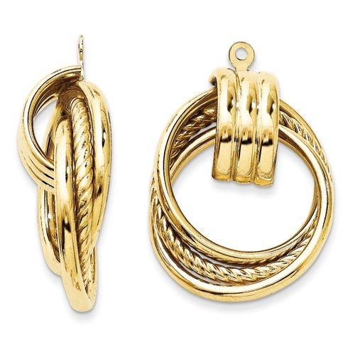 Algopix Similar Product 18 - 14k Yellow Gold Polished Fancy Earrings