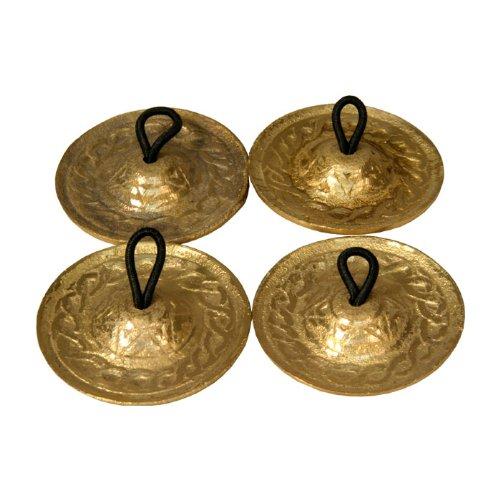 Algopix Similar Product 12 - Finger Cymbals, Cast, Engraved, 4.5cm