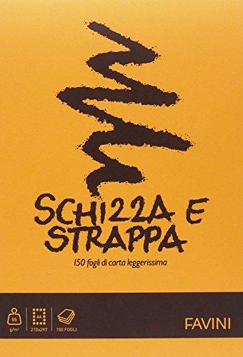 Algopix Similar Product 11 - Blocco Schizza e strappa Favini 21x297