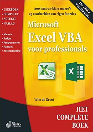 Algopix Similar Product 10 - Excel VBA voor professionals Het
