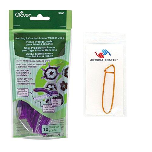 Algopix Similar Product 18 - Clover Jumbo Wonder Clips For Knitting