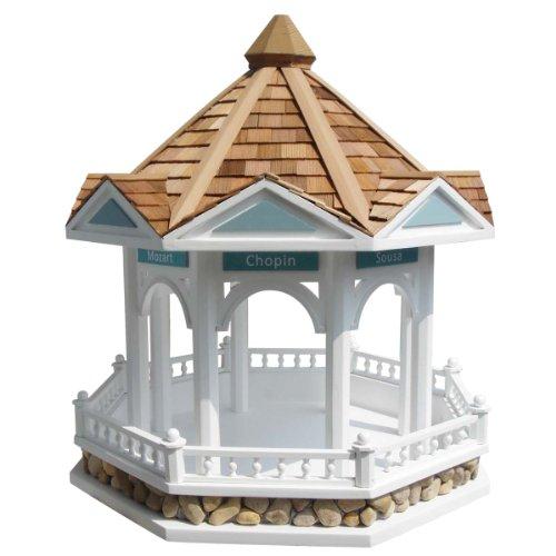 Algopix Similar Product 7 - Home Bazaar Bandstand Gazebo Birdfeeder