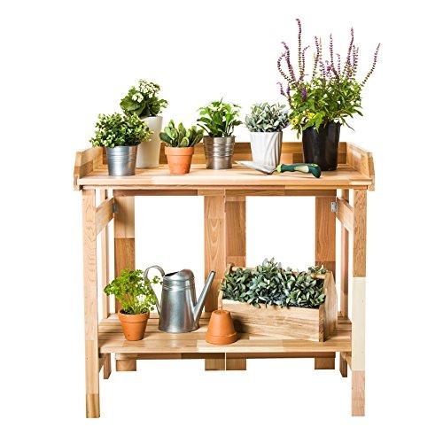 Algopix Similar Product 4 - CedarCraft Folding Cedar Potting Bench