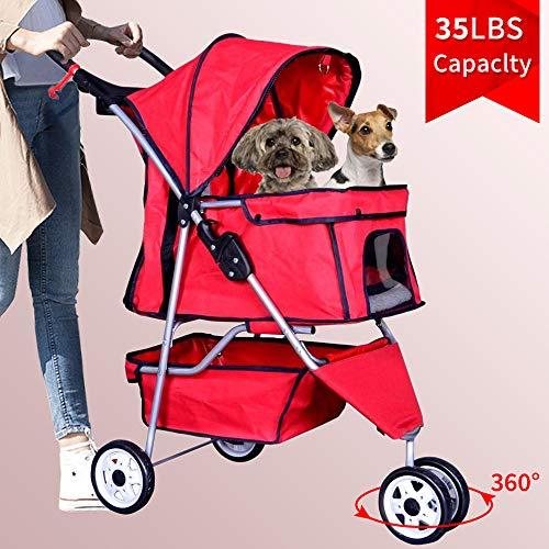 Algopix Similar Product 18 - Bigacc 3 Wheels Pet Stroller