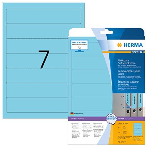 Algopix Similar Product 19 - Ablsbare Ordneretik A4 192x38 mm blau