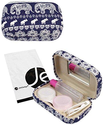 Algopix Similar Product 17 - JAVOedge Blue Elephant Print Contact