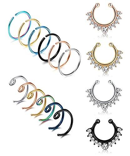 Algopix Similar Product 17 - LOYALLOOK 20G 16PCS Stainless Steel