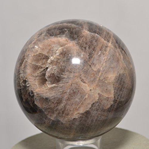 Algopix Similar Product 4 - HQRPCrystal Black Moonstone Sphere