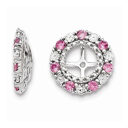 Algopix Similar Product 10 - Sterling Silver Created Pink Sapphire
