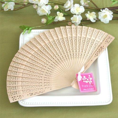 Algopix Similar Product 9 - Sandalwood Fan in Glass Top White Box 