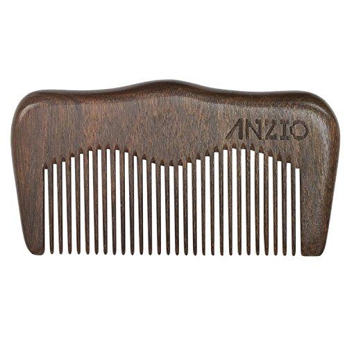 Algopix Similar Product 10 - Wood Beard Mustache Comb by ANZIO