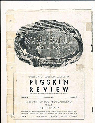 Algopix Similar Product 20 - 1939 Rose Bowl Football Program USC vs