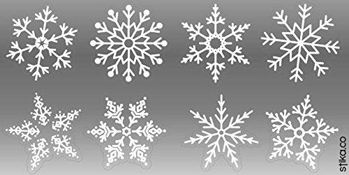 Algopix Similar Product 7 - Snowflakes Stickers for Window Glass