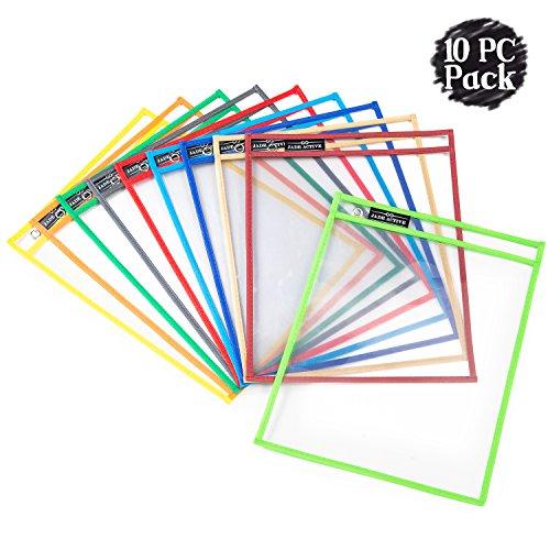 Algopix Similar Product 14 - Dry Erase Pockets  Reusable 