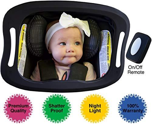 Algopix Similar Product 13 - Baby Car Mirror with Light for Driving