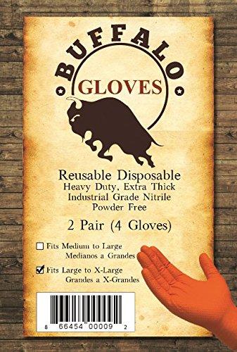 Algopix Similar Product 12 - 8 Mil Nitrile Buffalo Gloves (Large)