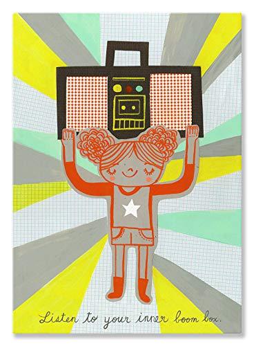 Algopix Similar Product 14 - Oopsy Daisy Boom Box Girl Canvas Wall