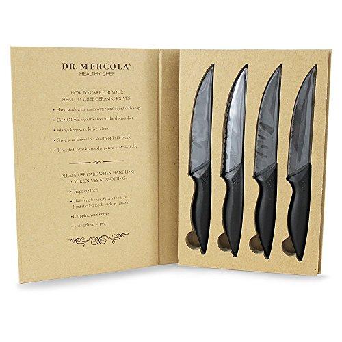 Algopix Similar Product 14 - Dr Mercola Ceramic Steak Knife Set  4