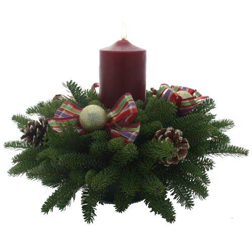 Algopix Similar Product 18 - Worcester Wreath Jeweled Ribbon Pillar