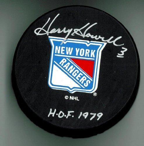 Algopix Similar Product 16 - Harry Howell Autographed Rangers Puck