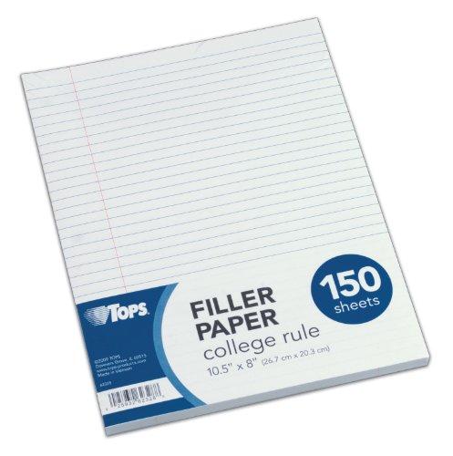 Algopix Similar Product 4 - TOPS Filler Paper College Rule 105 x