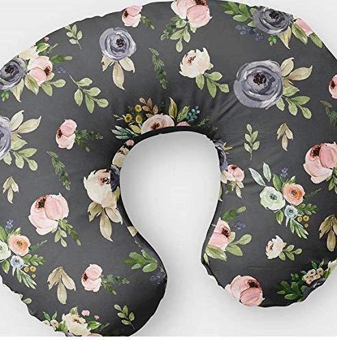 Algopix Similar Product 4 - Floral Roses Nursing Pillow Slipcover