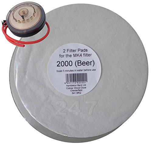 Algopix Similar Product 3 - Filter Pads 2000 Beer 2x Pack for the