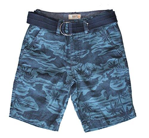 Algopix Similar Product 6 - Route66 Boy Belted Shorts Size 10 Blue