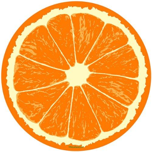 Algopix Similar Product 10 - Orange Fruit Slice Citrus Kitchen Wall