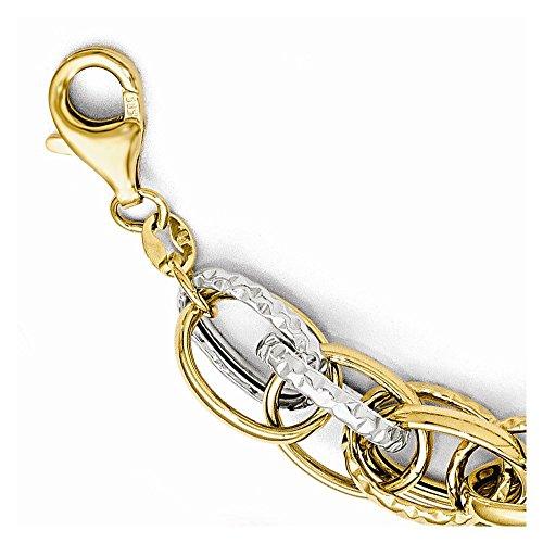 Algopix Similar Product 2 - Leslies 14k TwoTone Polished Textured