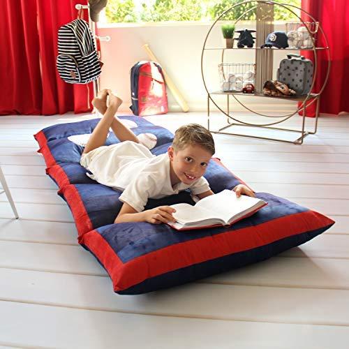 Algopix Similar Product 17 - Butterfly Craze Kids Floor Pillow Bed