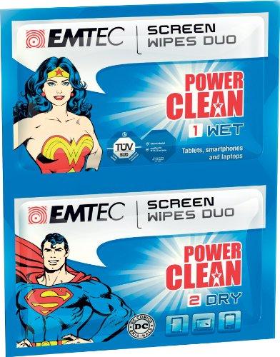 Algopix Similar Product 7 - EMTEC Power Clean Wet and Dry Wipes Duo