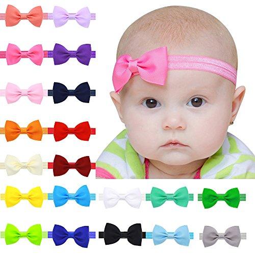 Algopix Similar Product 19 - Ribbon Baby Headbands with Hair Bow for