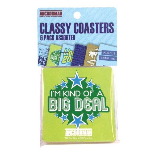 Algopix Similar Product 6 - Anchorman Classy Coasters - 6 Pack