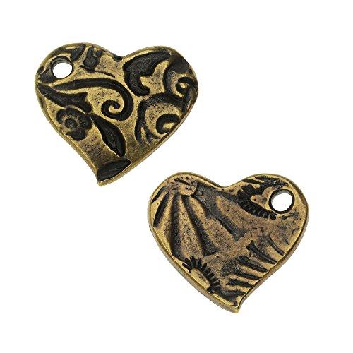 Algopix Similar Product 2 - TierraCast Charm Amor Small Heart