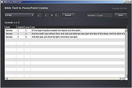 Algopix Similar Product 11 - Bible Text to Powerpoint Creator