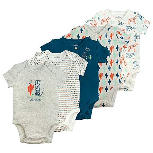 Algopix Similar Product 9 - Baby Boy Bodysuit Set 5Pack Short