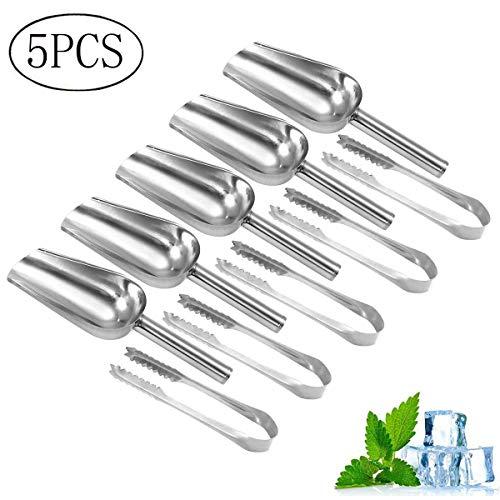 Algopix Similar Product 16 - OUNONA 5Pcs Stainless Steel Ice Scoop