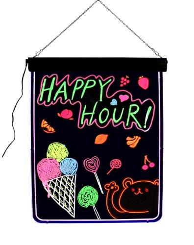 Algopix Similar Product 8 - Lighted Menu Board  Framed Chalkboard
