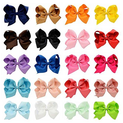 Algopix Similar Product 7 - Zapire 20pcs 6 Grosgrain Girl Hair