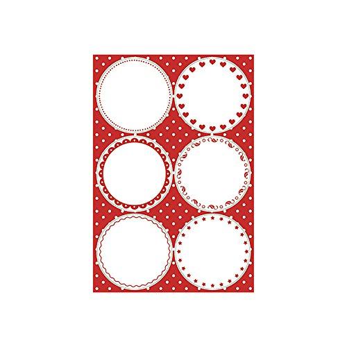 Algopix Similar Product 19 - Braun  Company Sticker Blank Red