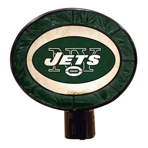 Algopix Similar Product 12 - New York Jets Art Glass Night Light
