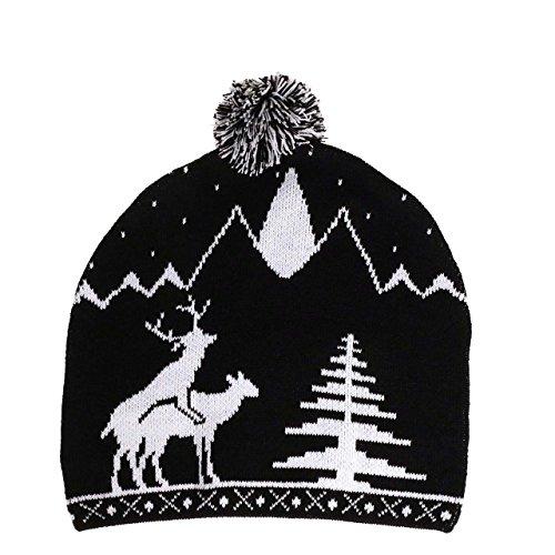 Algopix Similar Product 19 - Naughty Knit Deer Beanie for Women and