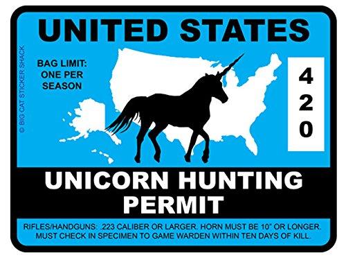 Algopix Similar Product 16 - Unicorn Hunting Permit  United States
